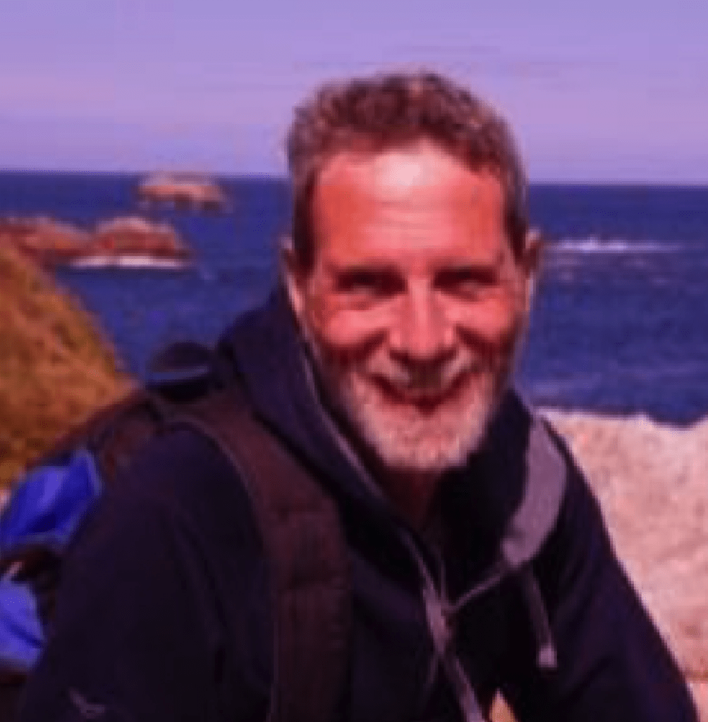 Uwe Eitel am Strand