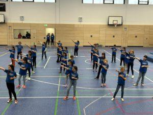 Startposition für den Schultanz