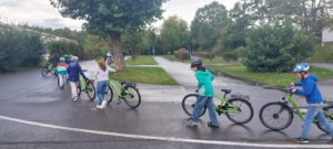 Fahrrad fahren im Realverkehr