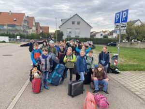 Auf dem Weg ins Schullandheim