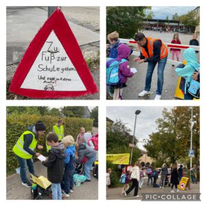 Aktion zu Fuß zur Schule