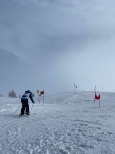 Skifahren im Nebel