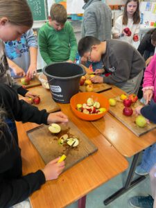 Herstellung von Apfelsaft