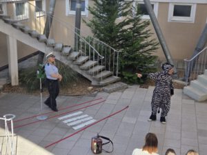 Verkehrserziehung mit Zebra